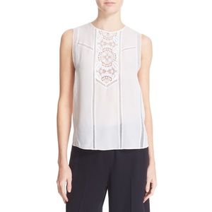 ✨ ALC Penny Crochet Lace Silk Tank ✨